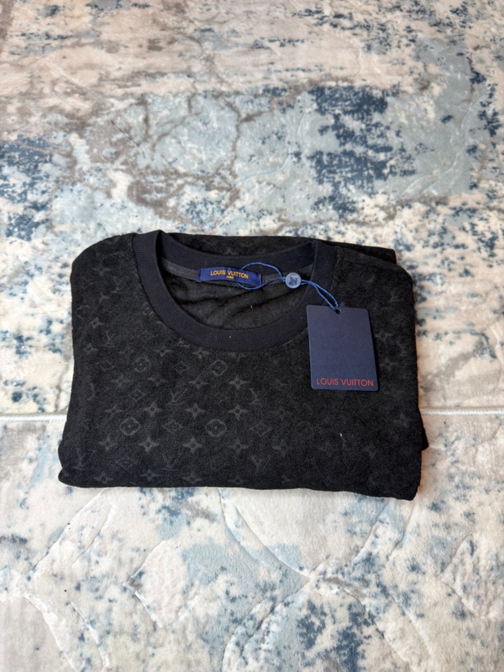 Black Subtle Monogram Sweater